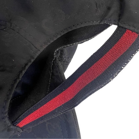 Gucci GG Nylon Baseball Cap, Navy - Picture 4 of 9